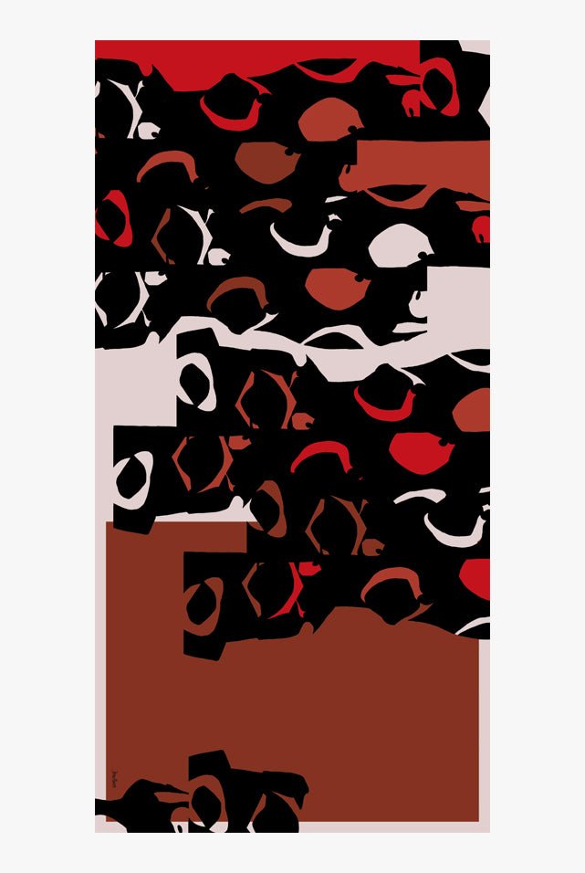 Echarpe coton bio vertige brun - boulbar.fr