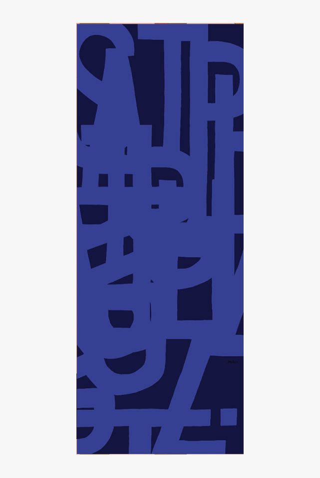 Écharpe Laine - Typo - bleu - boulbar.fr