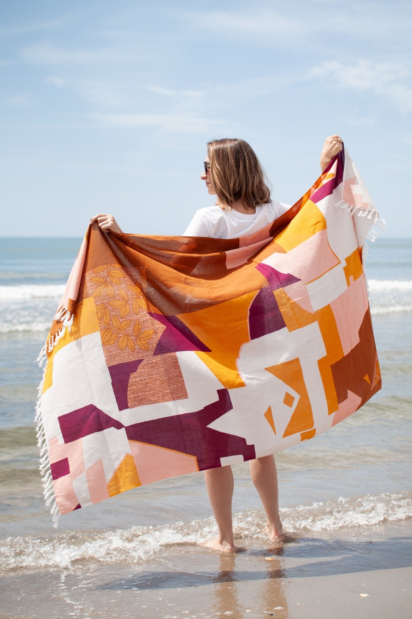 Fouta de plage camel - En Haut - boulbar.fr