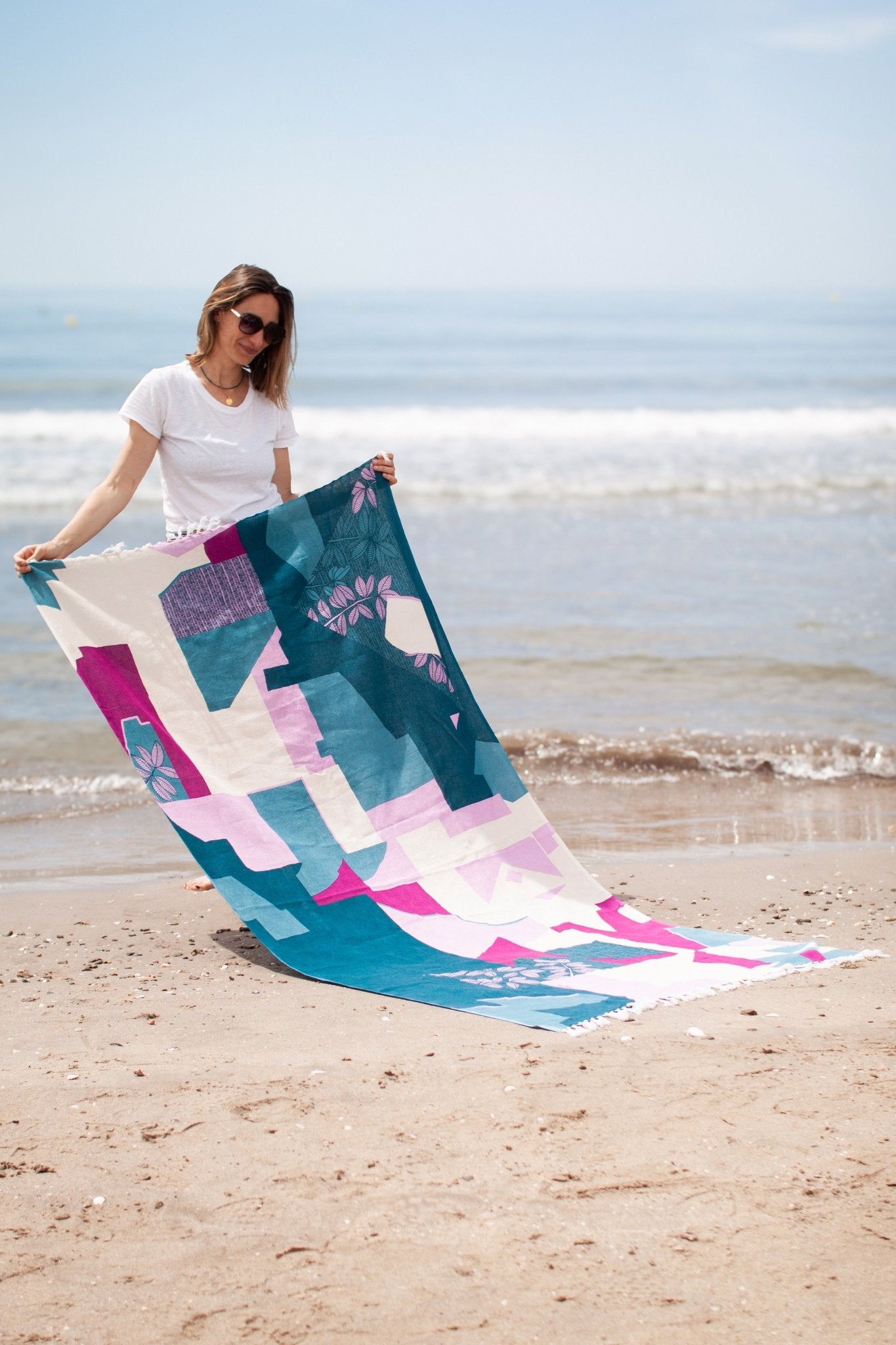 Fouta de plage - En Haut vert - boulbar.fr