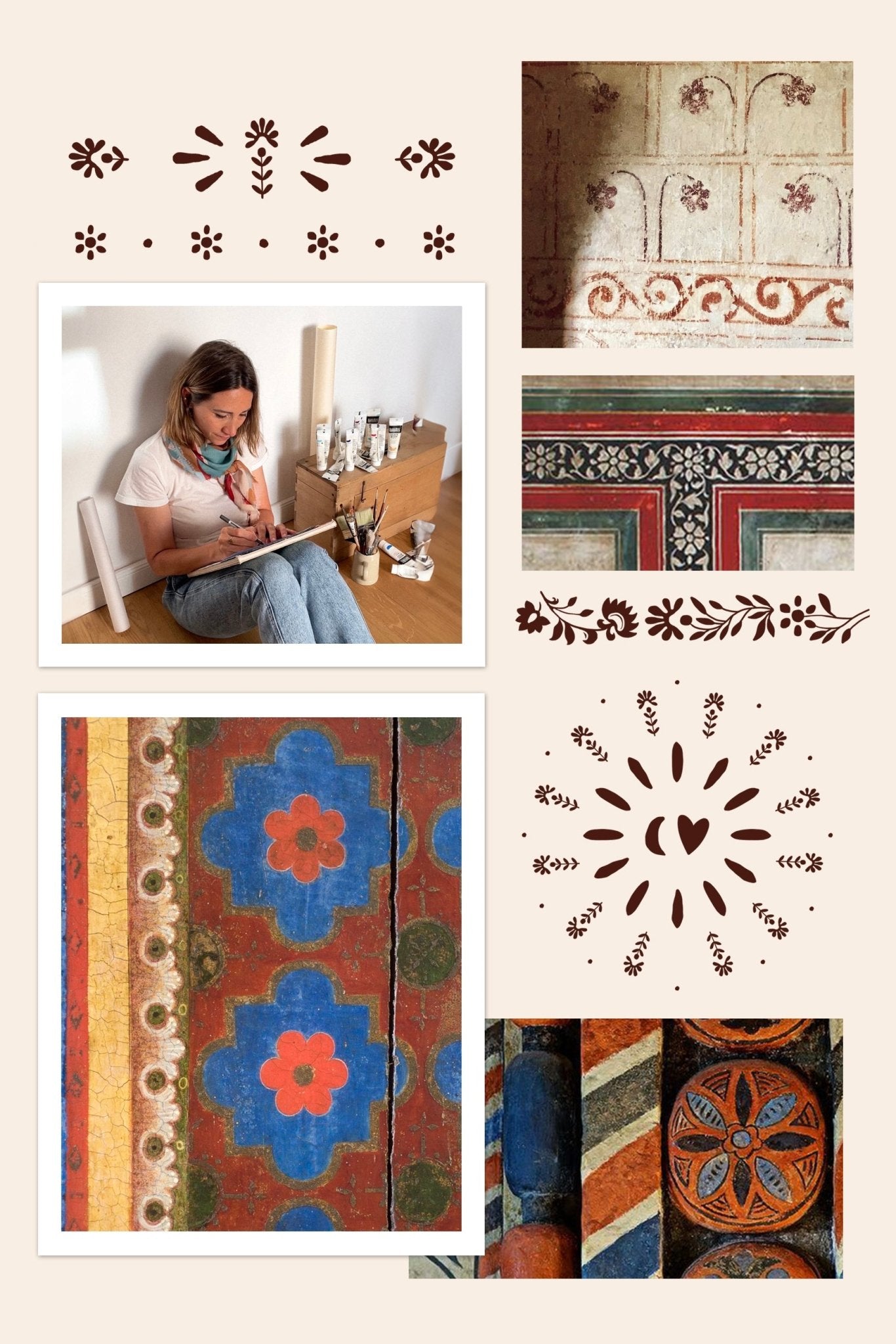 Petit foulard coton - Bandana terracotta - boulbar.fr