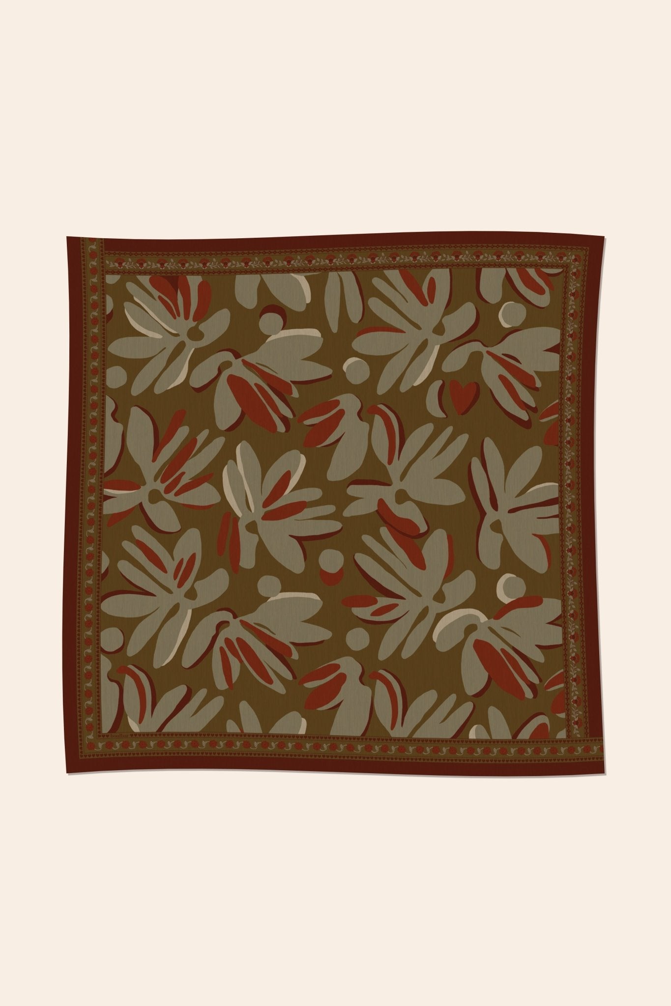 PRE - COMMANDE Foulard laine - Eclat - kaki - boulbar.fr
