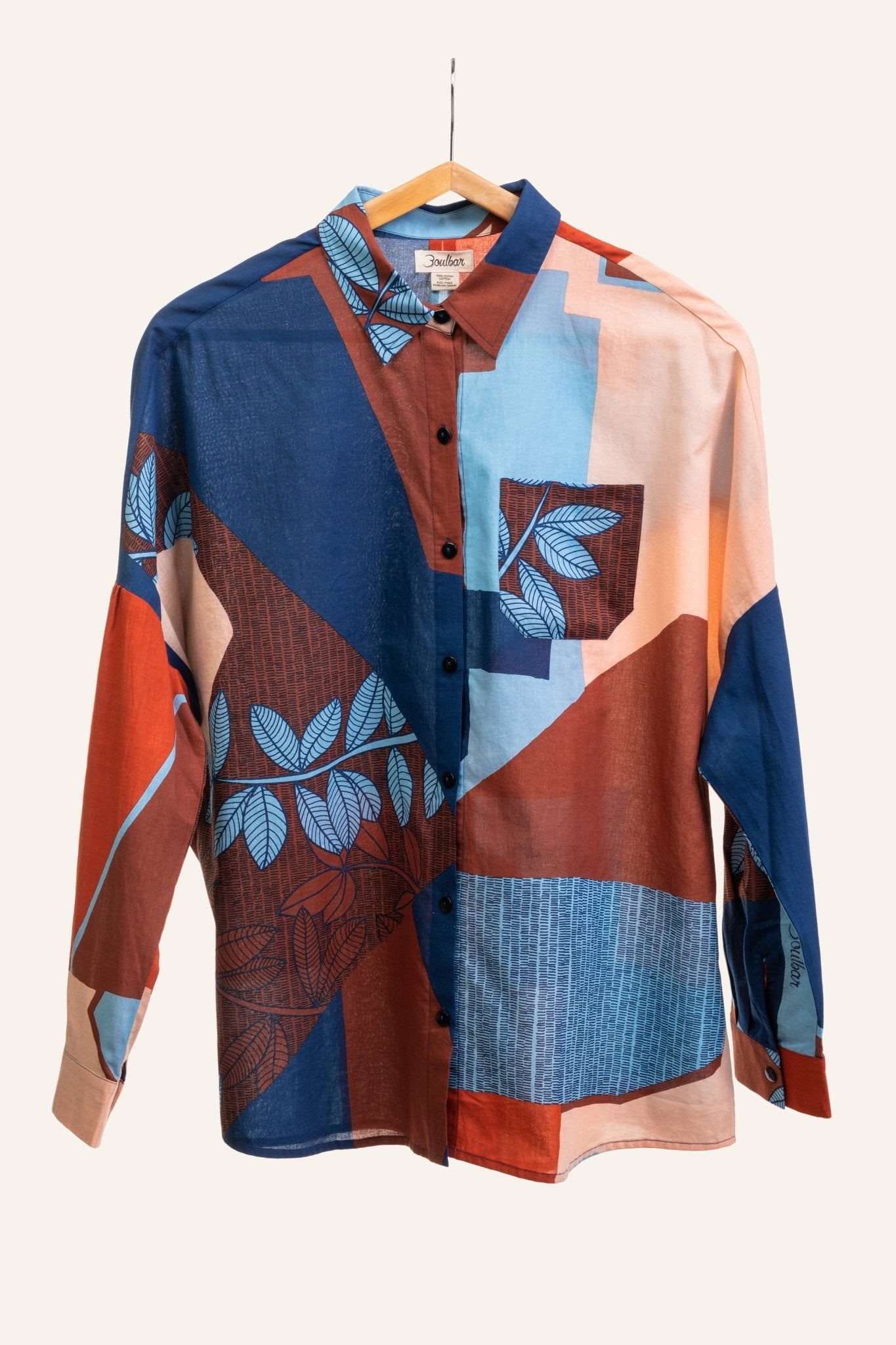 Chemise patchwork en coton - En haut - boulbar.fr