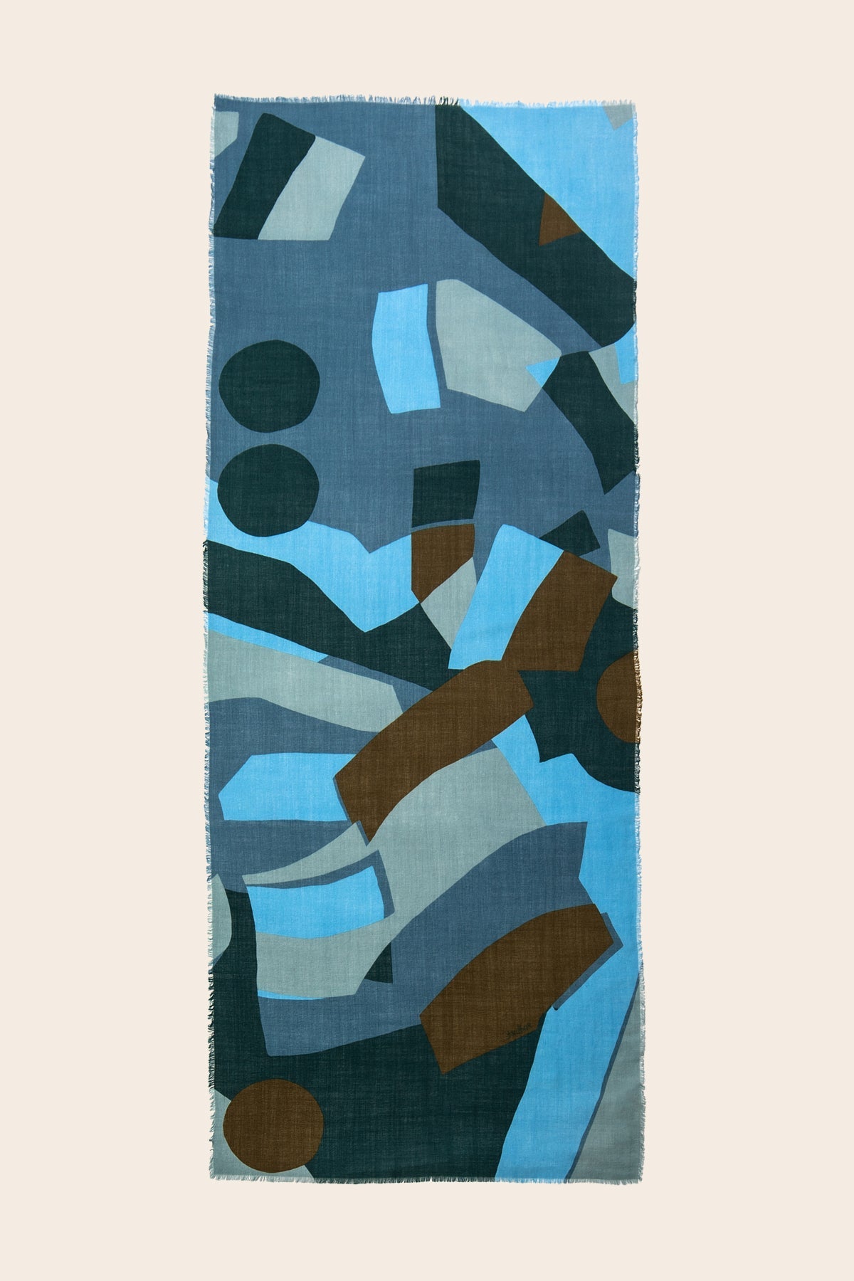 Écharpe Laine - agité - bleu - boulbar.fr