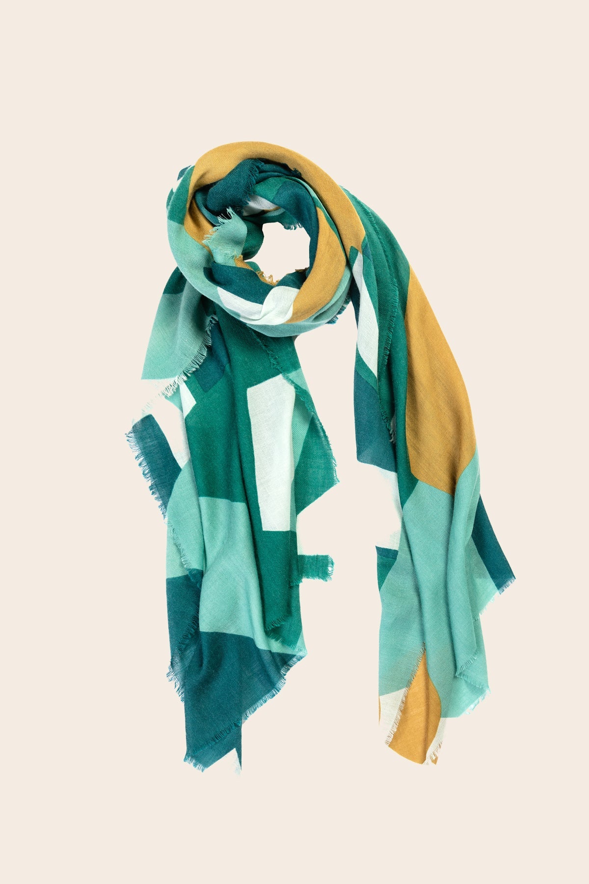 Écharpe Laine - agité - vert - boulbar.fr