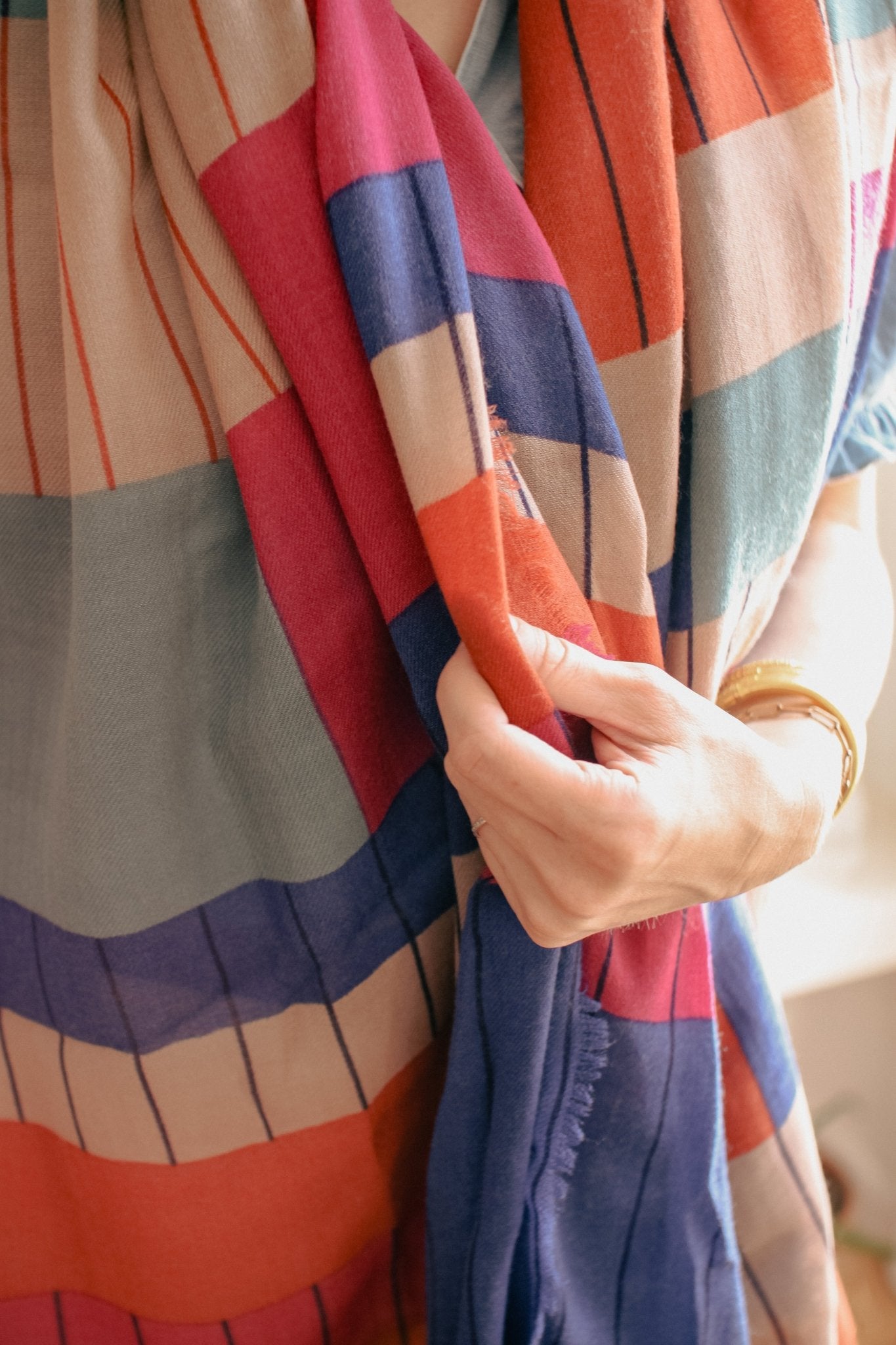 Écharpe Laine - Énigme - Bleu - boulbar.fr