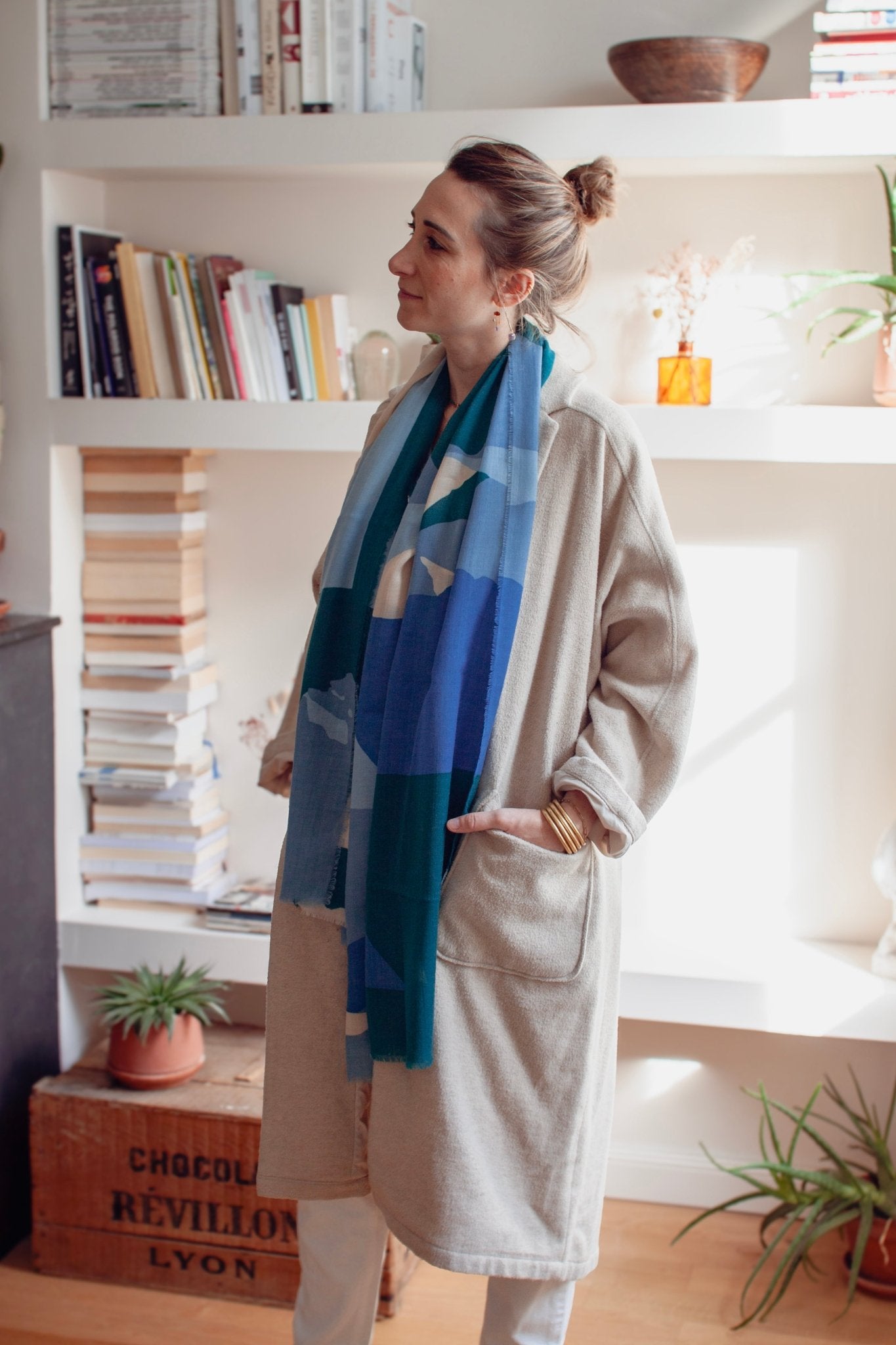 Écharpe Laine - Hauteur - Vert - boulbar.fr