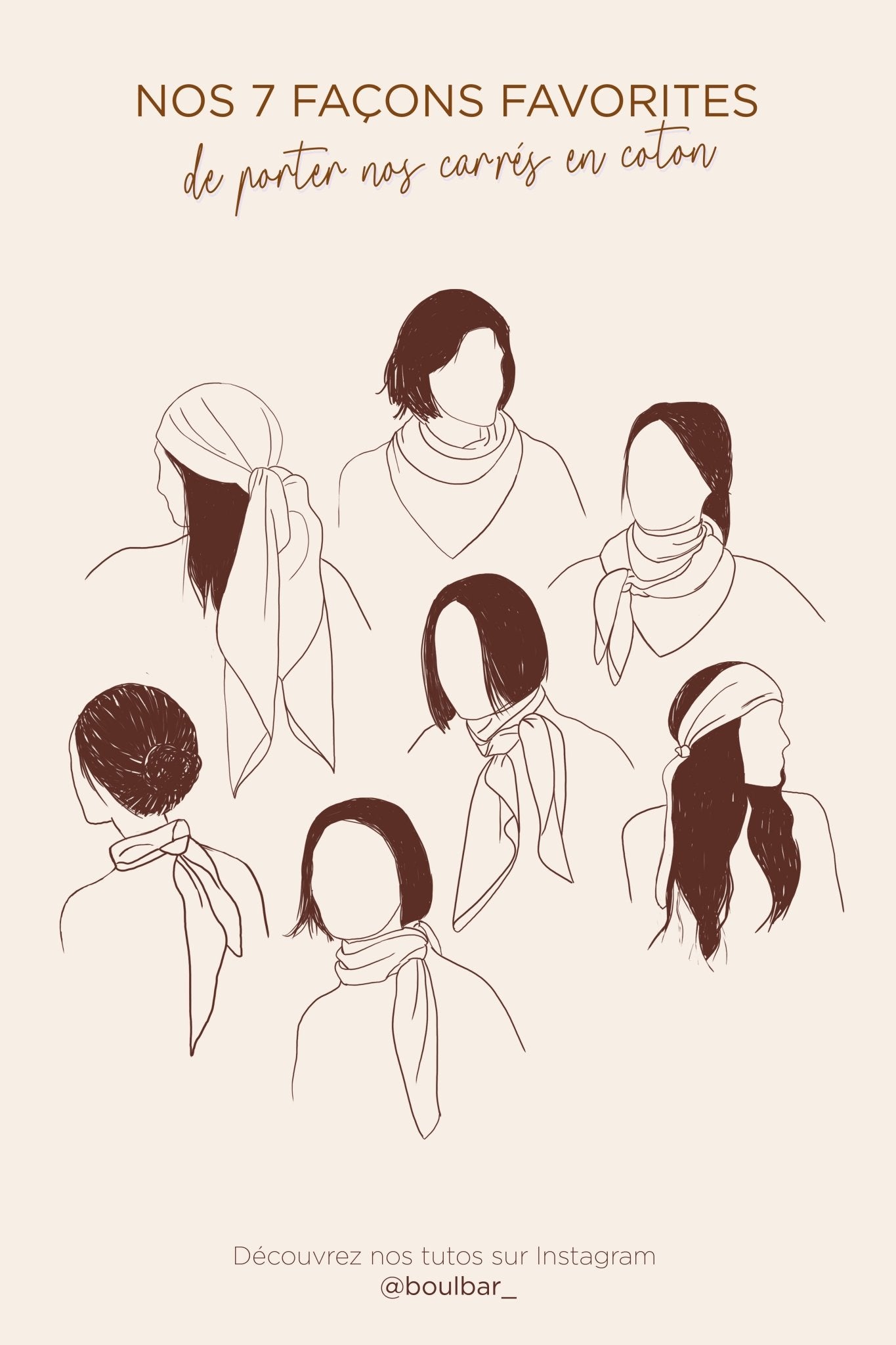 Foulard coton bio - Montgolfière - Framboise - boulbar.fr