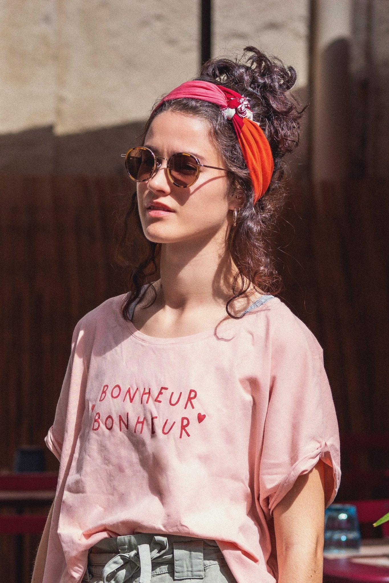 Foulard coton - Lace - Corail - boulbar.fr