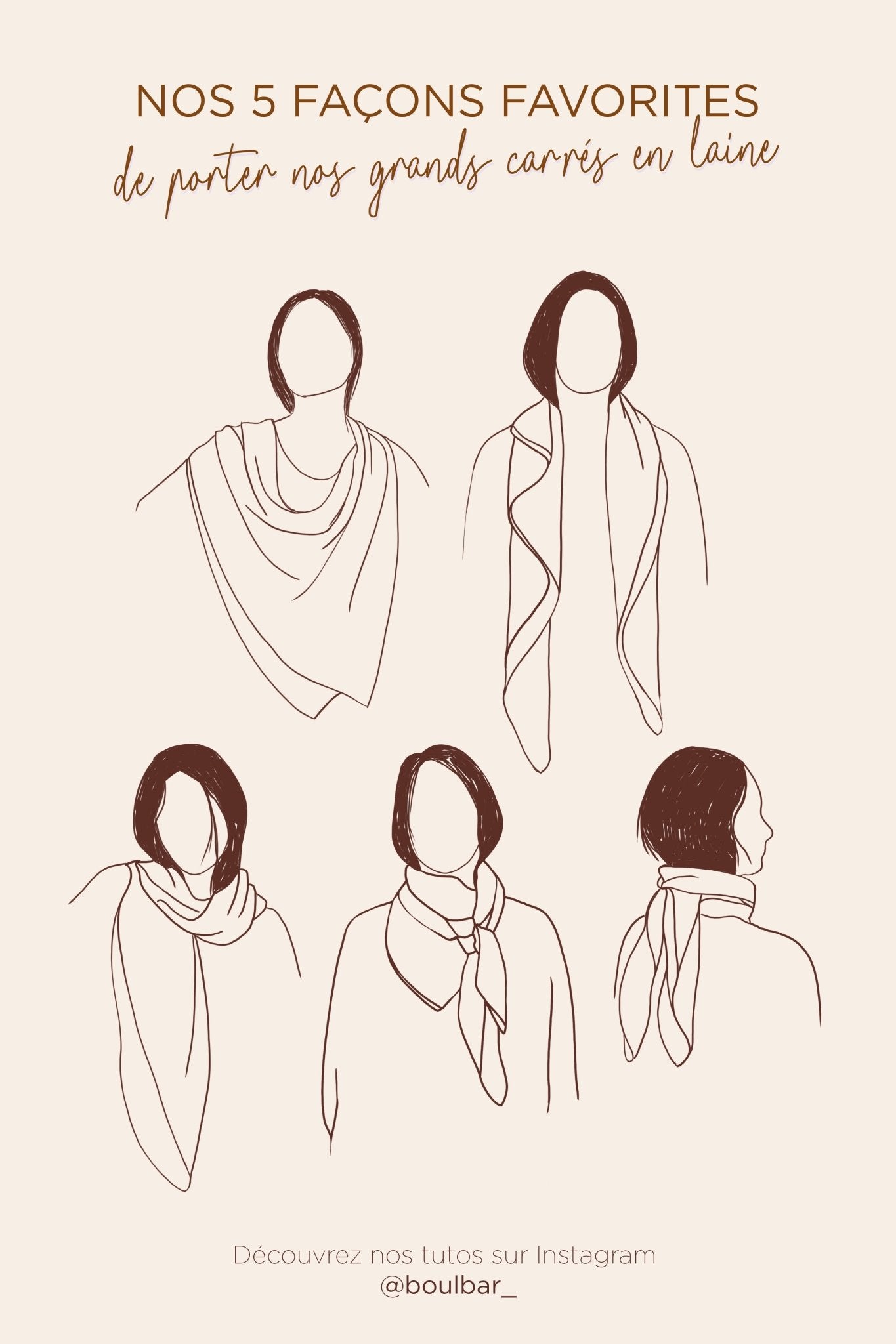 Foulard Laine - Coloriage - Camel - boulbar.fr