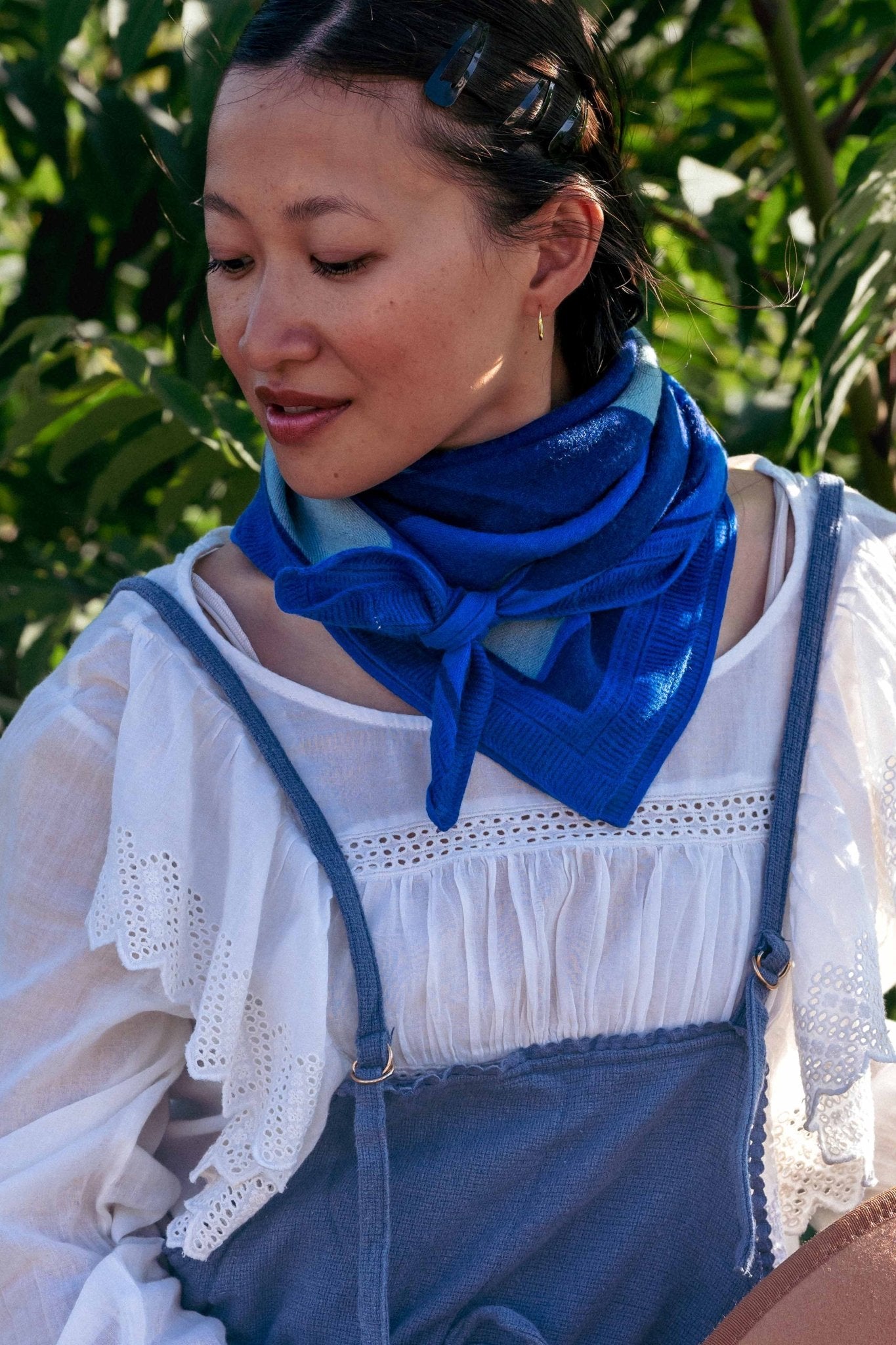 Foulard Laine - Divine - Bleu - boulbar.fr