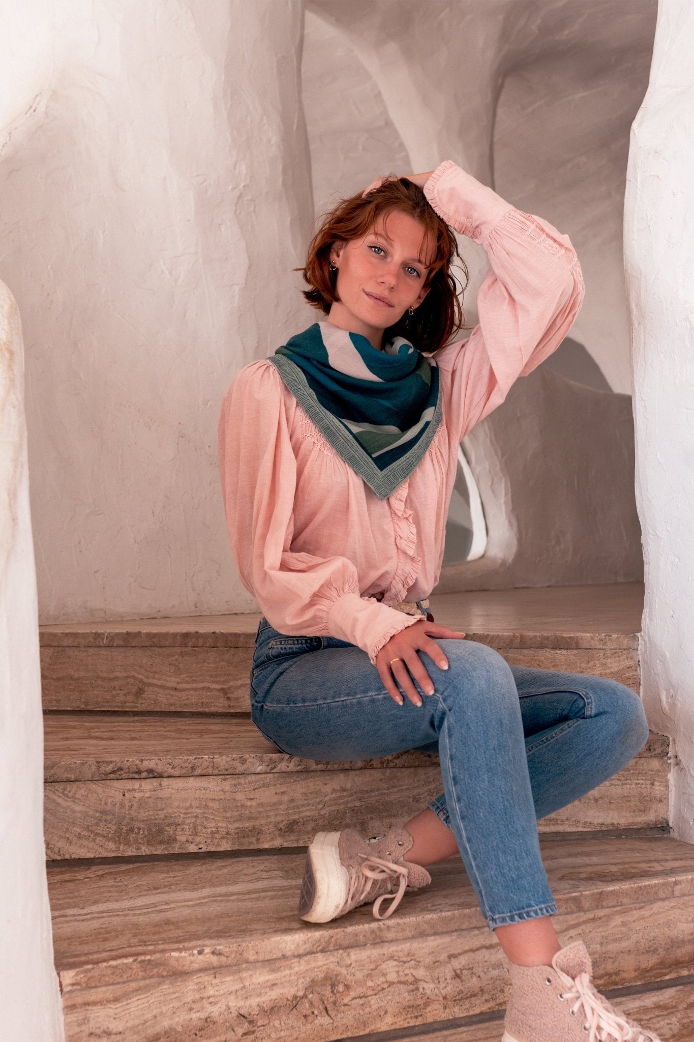 Foulard Laine - Divine - Vert - boulbar.fr