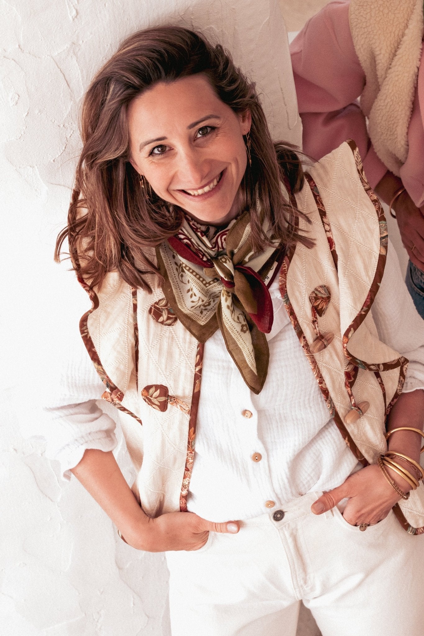 Foulard Laine - Reflet - Bronze - boulbar.fr