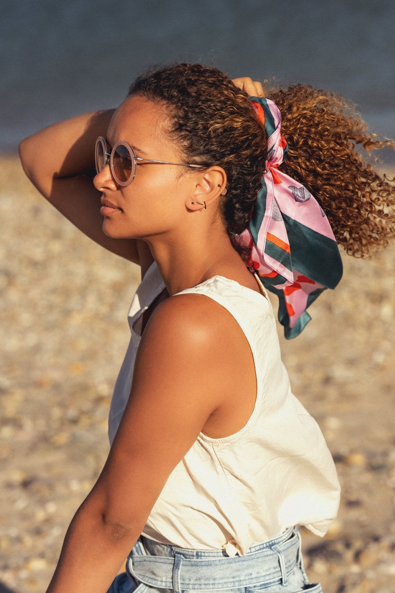 Foulard Soie - Cœur - Rouge - boulbar.fr