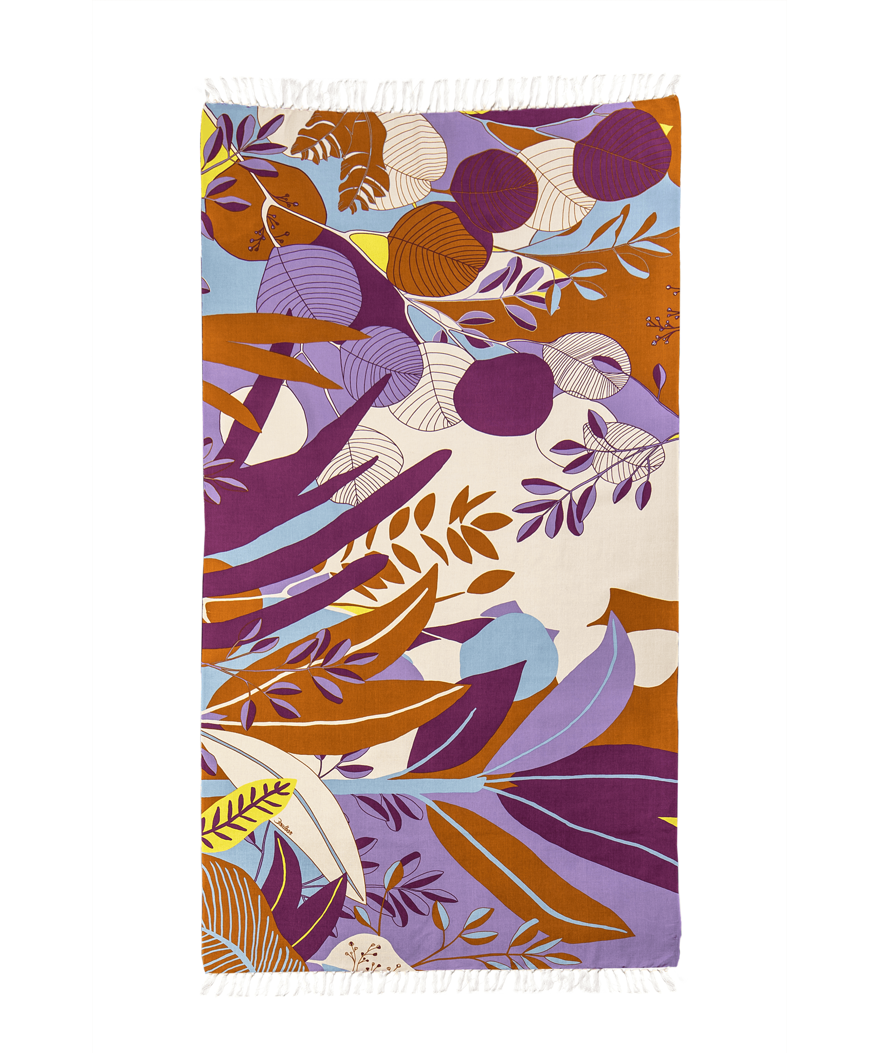 Fouta - Eucalyptus - Violet - boulbar.fr
