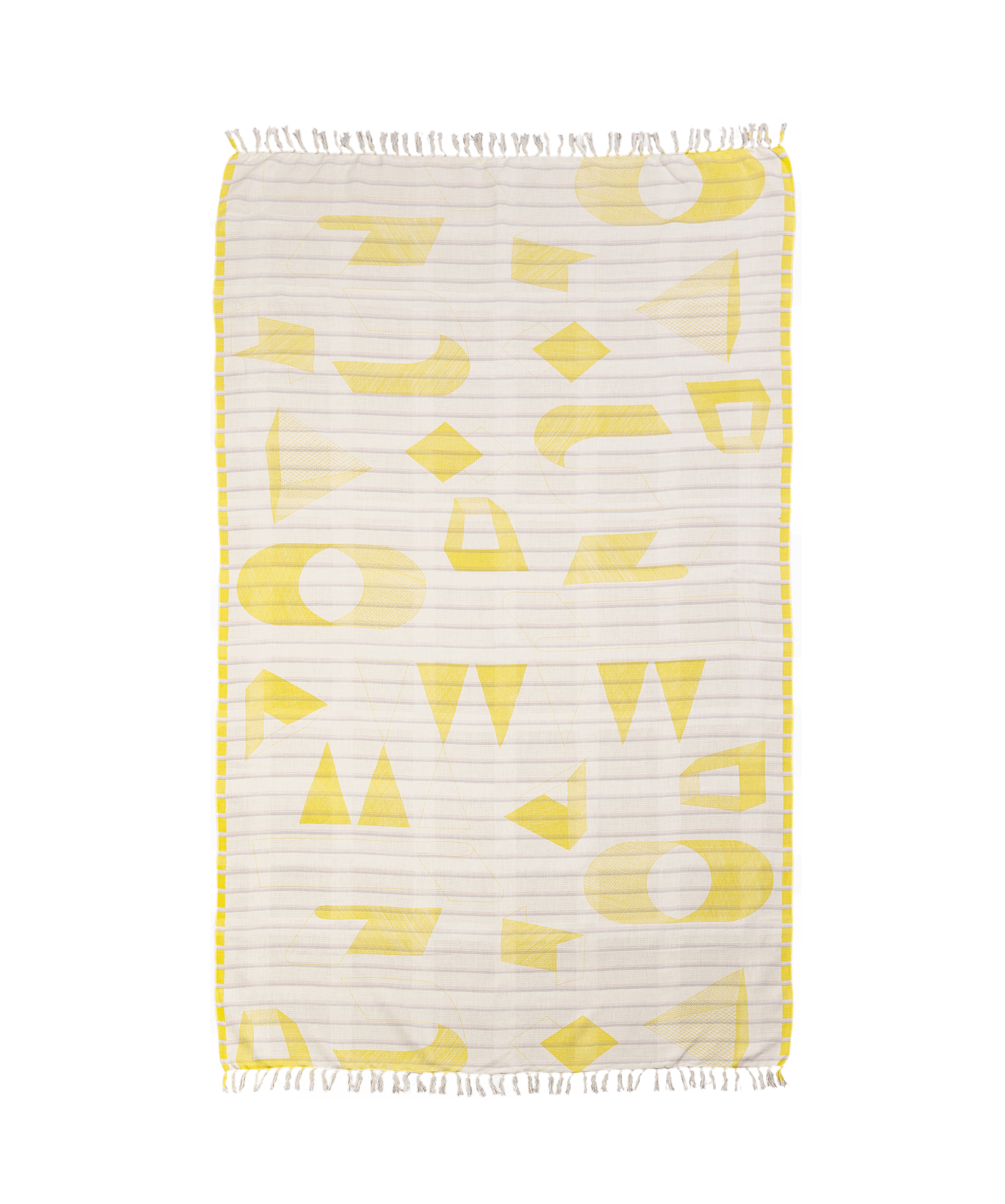 Fouta nid d'abeille Sens - jaune - boulbar.fr