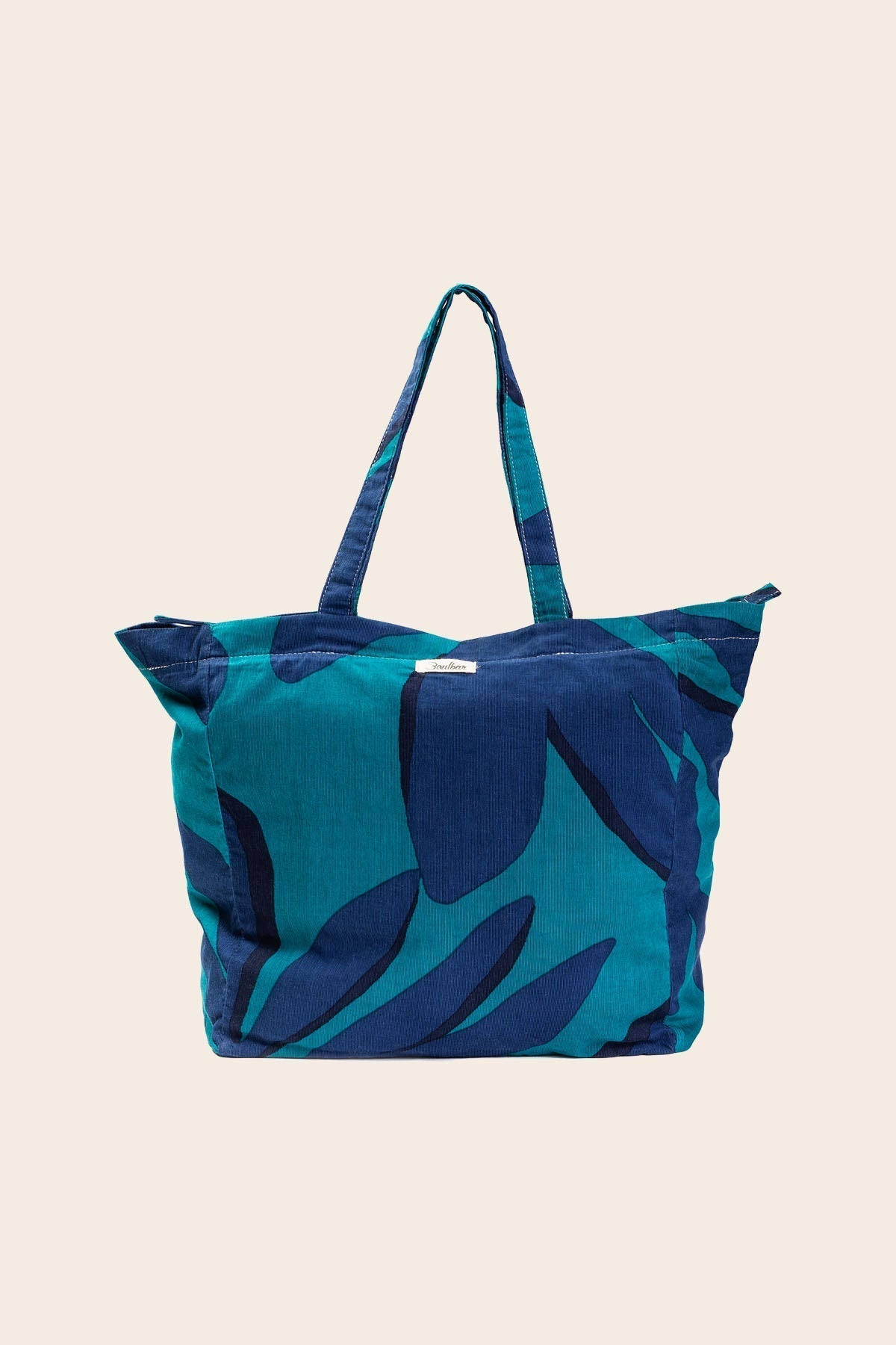 Sac cabas velours Éclat - Bleu - boulbar.fr
