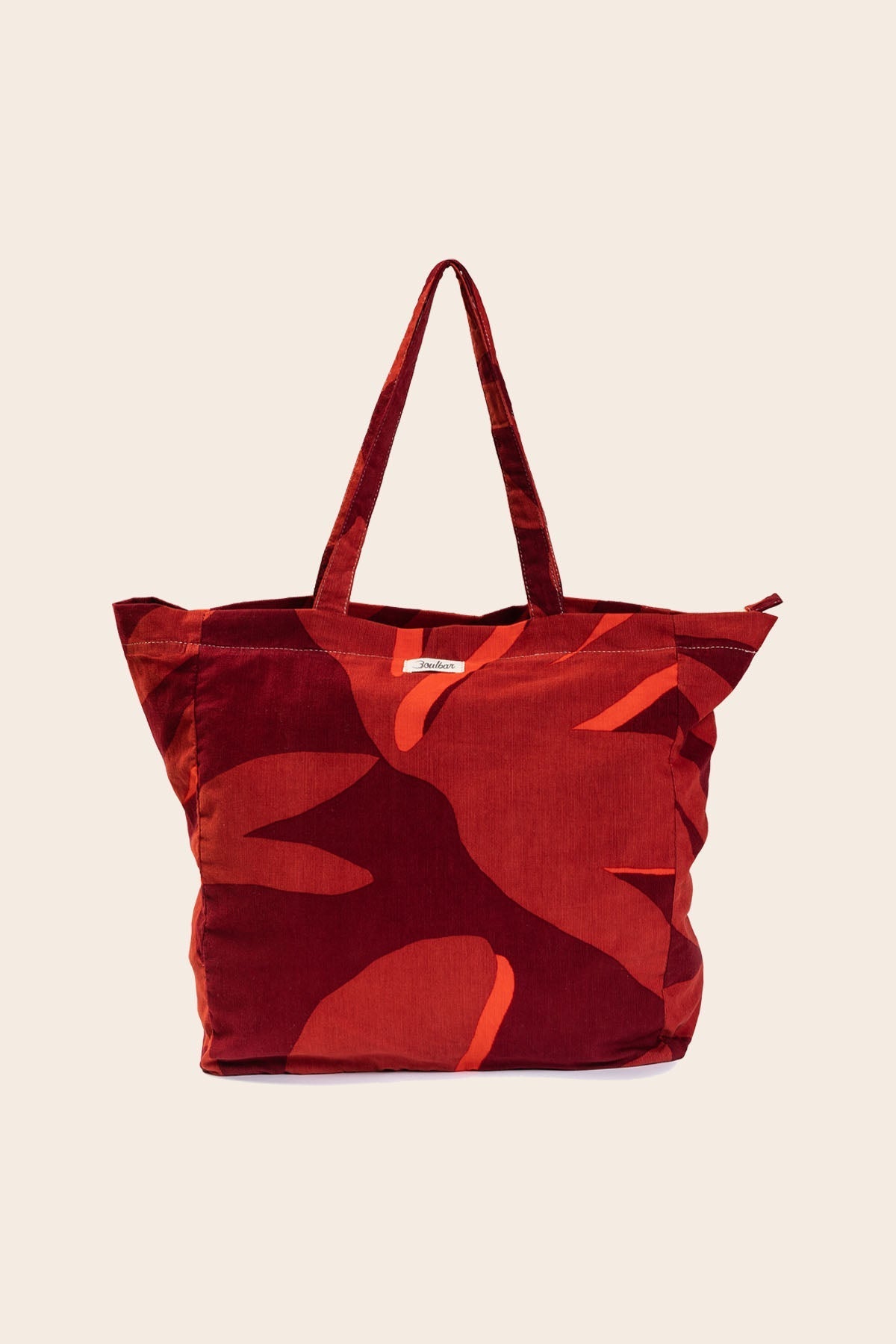 Sac cabas velours Éclat - Brique - boulbar.fr