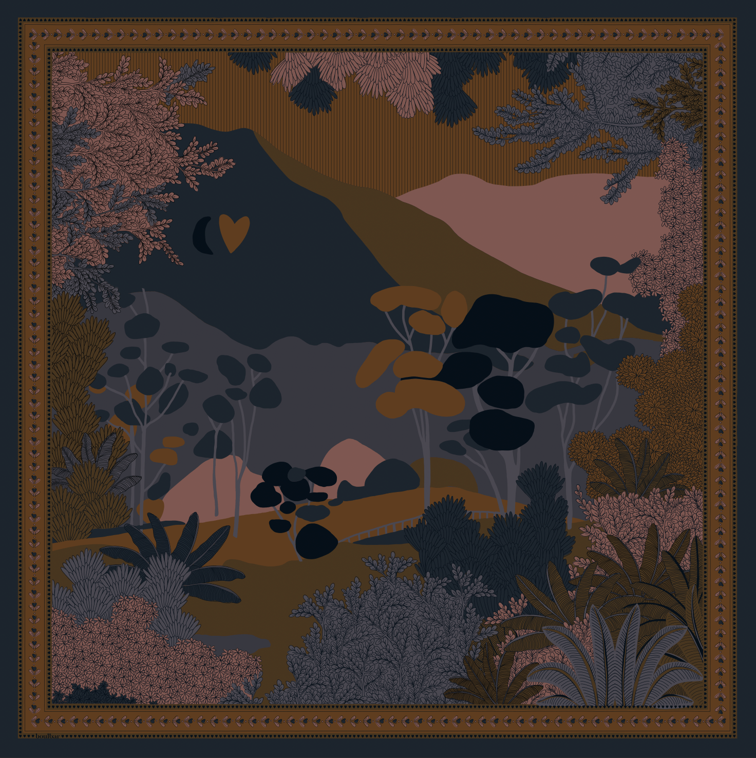 Grand foulard coton kumily bleu - boulbar.fr