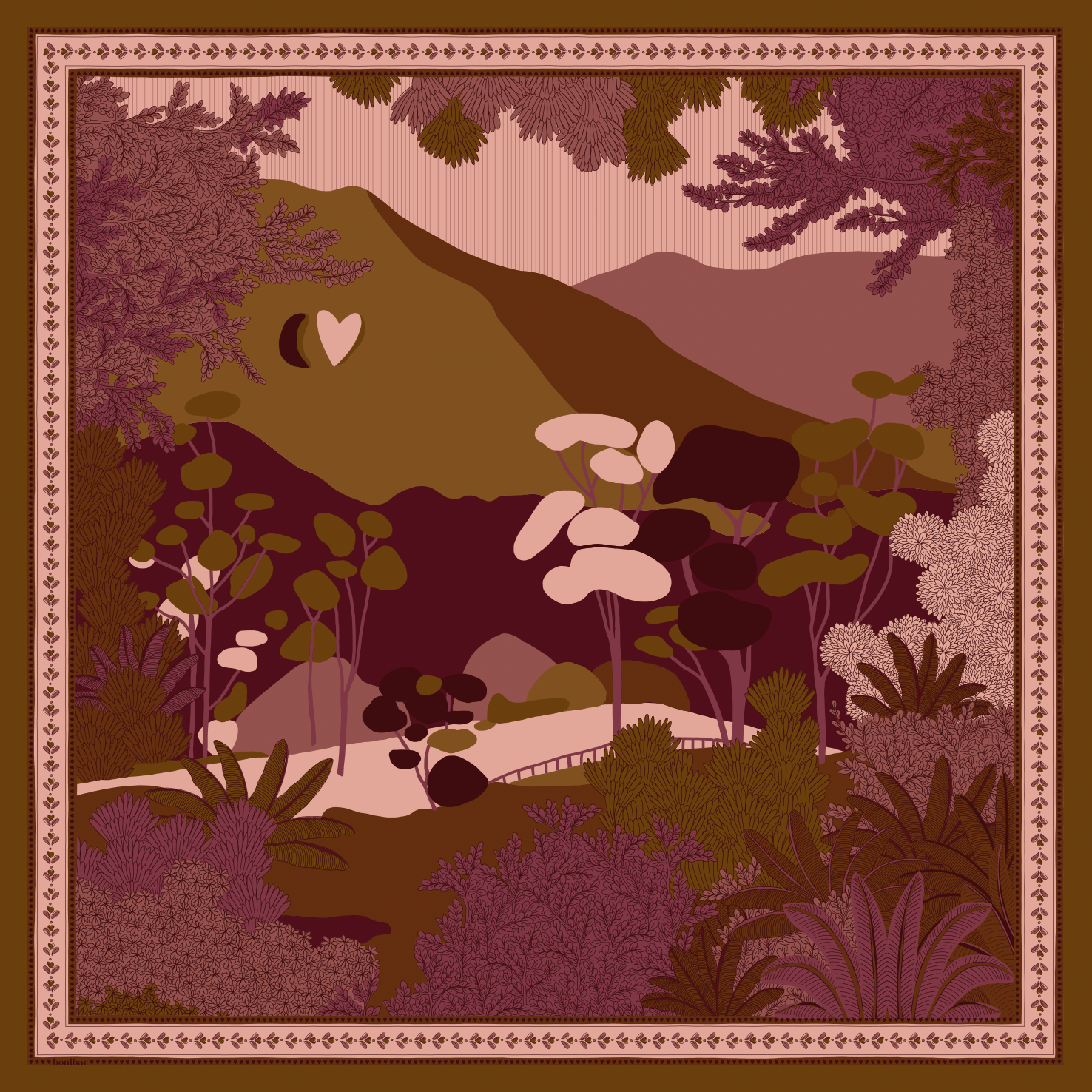 Grand foulard coton kumily curry - boulbar.fr