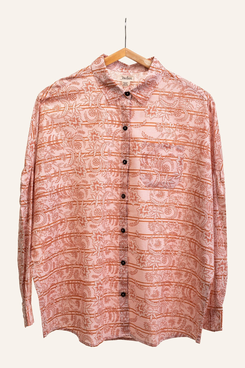 Chemise en coton Rose - Sari - boulbar.fr