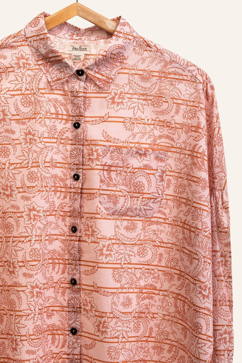 Chemise en coton Rose - Sari - boulbar.fr