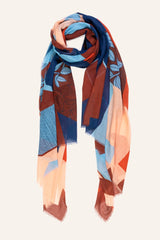 Echarpe coton bio En haut - Bleu - boulbar.fr