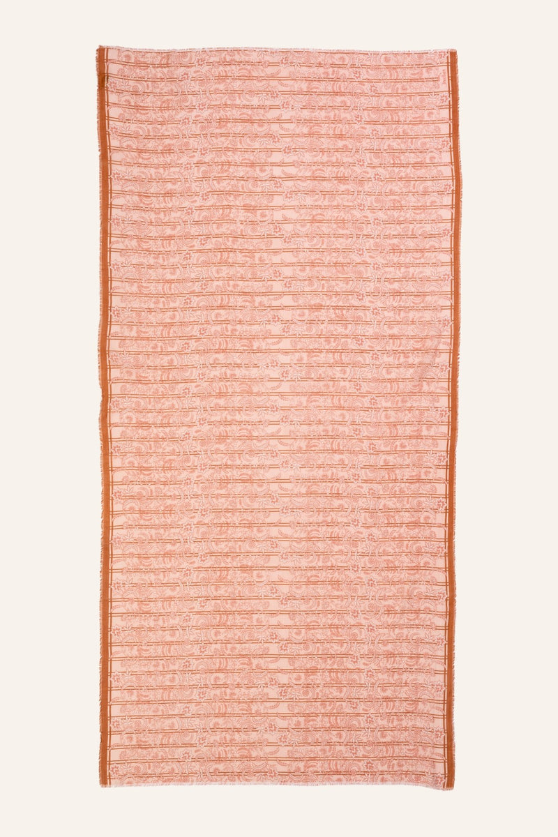 Echarpe coton bio Sari - rose - boulbar.fr