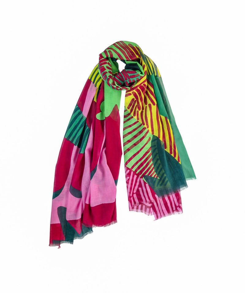 boulbar echarpe foulard femme coton soie