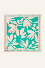 Foulard coton bio Force - vert - boulbar.fr