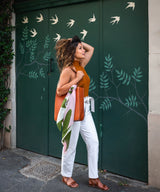 Foulard Coton - Plein Air - Rose - boulbar.fr