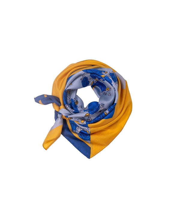 Foulard Soie - Bi Design - Jaune - boulbar.fr