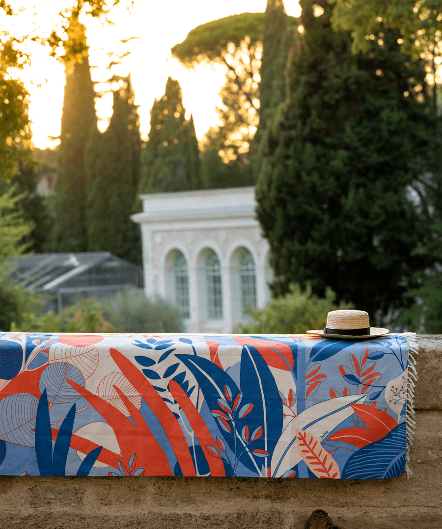 Fouta - Eucalyptus - Orange - boulbar.fr