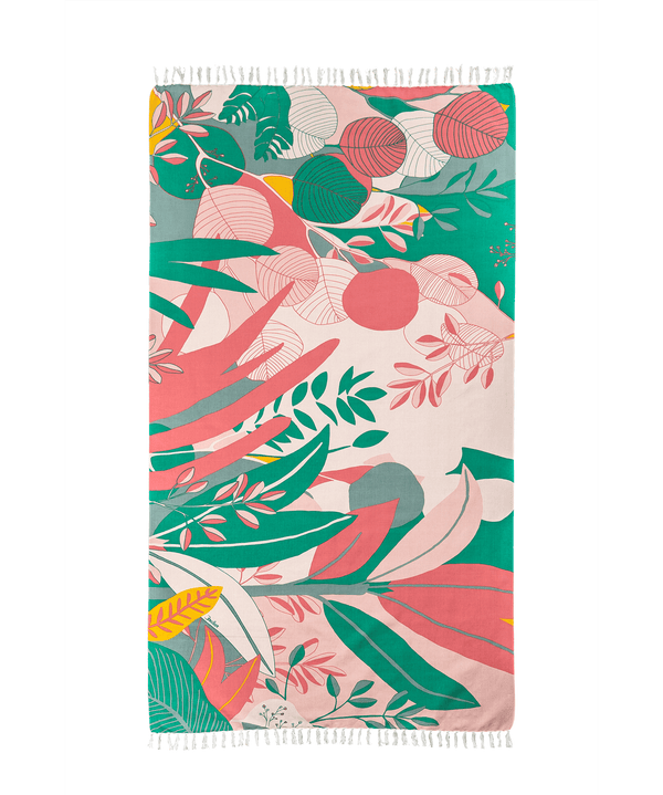 Fouta - Eucalyptus - Rose - boulbar.fr