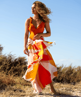 Fouta - Évasion - Orange - boulbar.fr