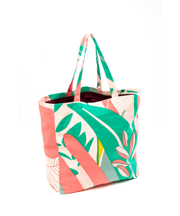 Sac cabas - Eucalyptus - Rose - boulbar.fr