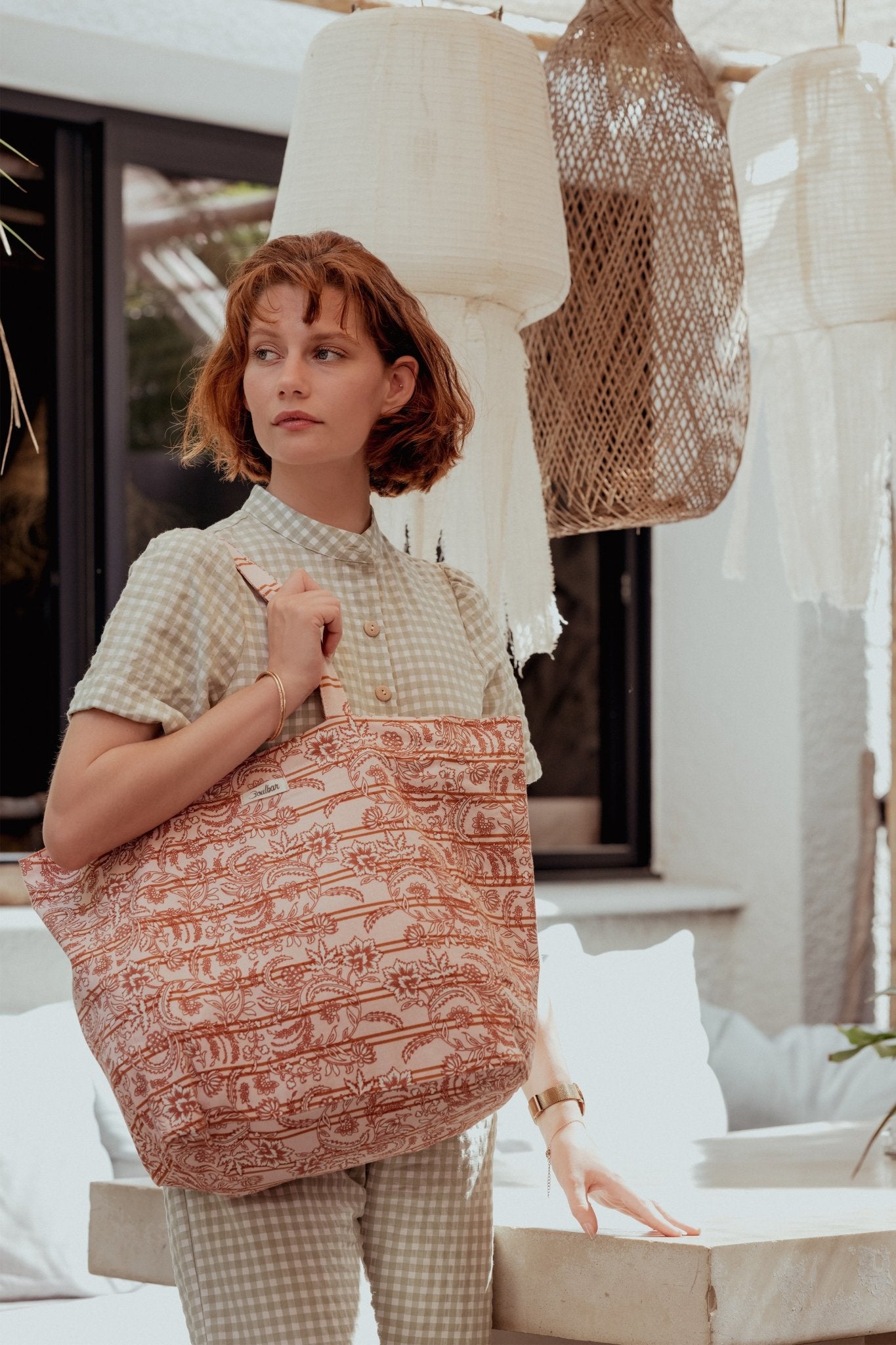 Sac Cabas rose - Sari - boulbar.fr