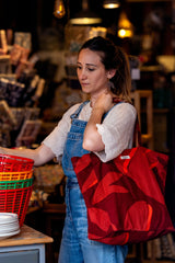 Sac cabas velours Éclat - Brique - boulbar.fr